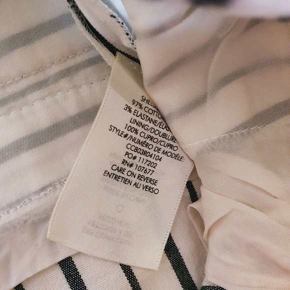 Alice + Olivia | Ryan Striped Cotton Wide Leg Culottes, 6 - Picture 7 of 9